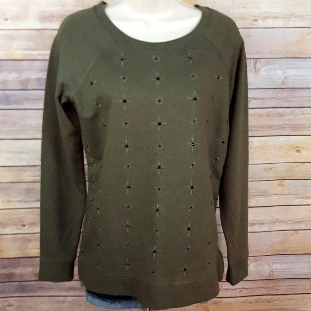 Relativity brand sweatshirt, olive green